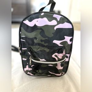 Camo mini backpack.